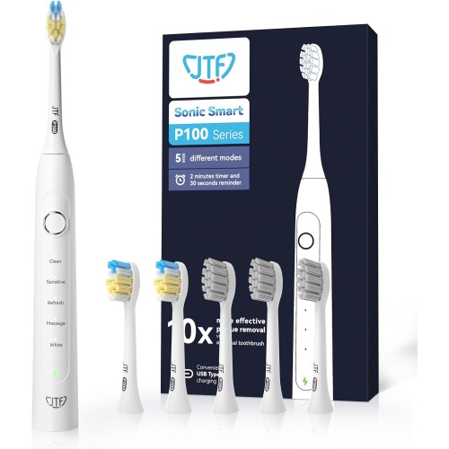 JTF P100 White Electric Toothbrush