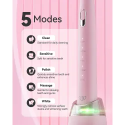 JTF P300 Pink Electric Toothbrush + pouzdro